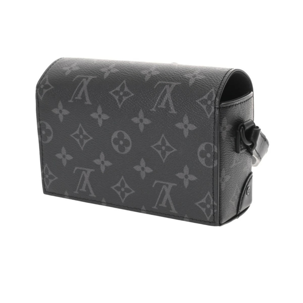 LOUIS VUITTON Monogram Eclipse Black Steamer Wearable Wallet Black Canvas - Picture 2 of 10